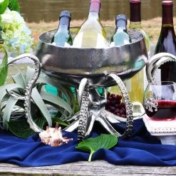 Vagabond House Octopus Stainless Steel Centerpiece Bowl