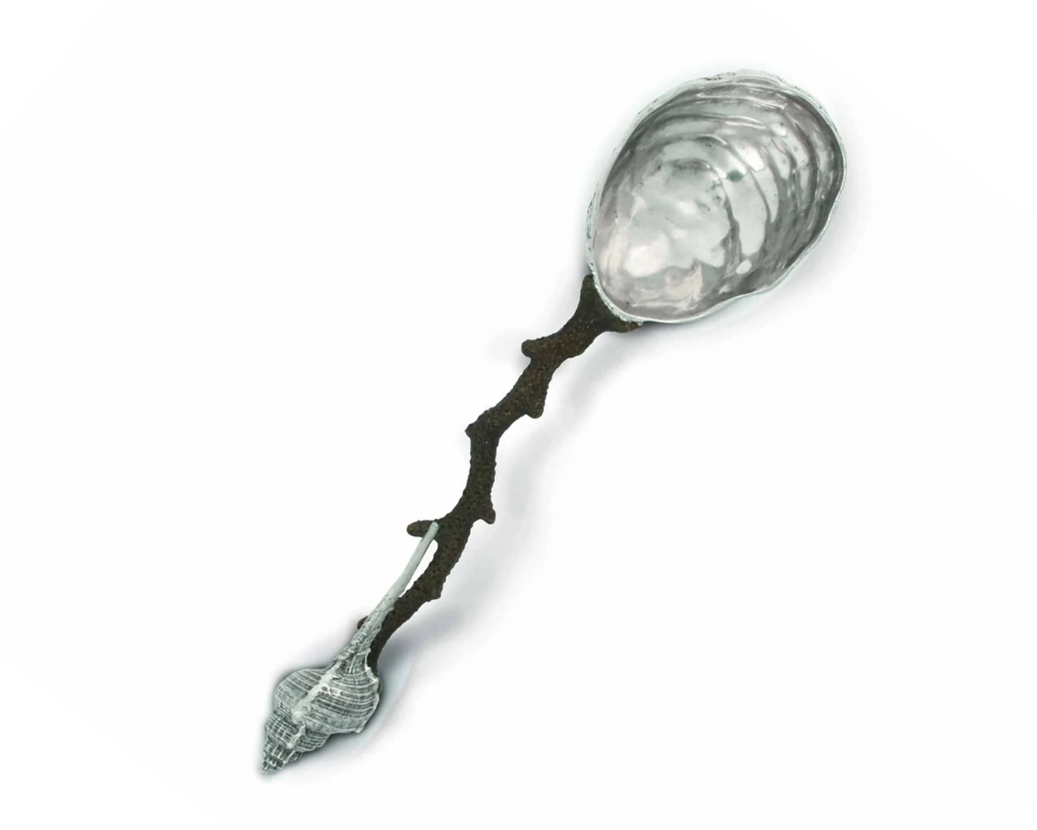 Vagabond House Pewter & Bronze Oyster Coral Serving Spoon 1 Vagabond House Pewter & Bronze Oyster Coral Serving Spoon