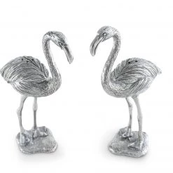 Vagabond House Pewter Flamingos Salt & Pepper Set