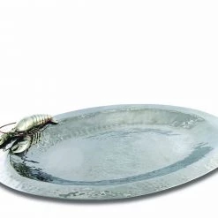 Vagabond House Sea And Shore Pewter Lobster - Steel Tray