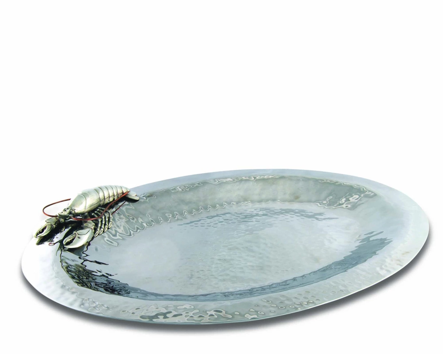 Vagabond House Sea And Shore Pewter Lobster - Steel Tray 1 Vagabond House Sea And Shore Pewter Lobster - Steel Tray