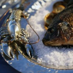 Vagabond House Sea And Shore Pewter Lobster - Steel Tray