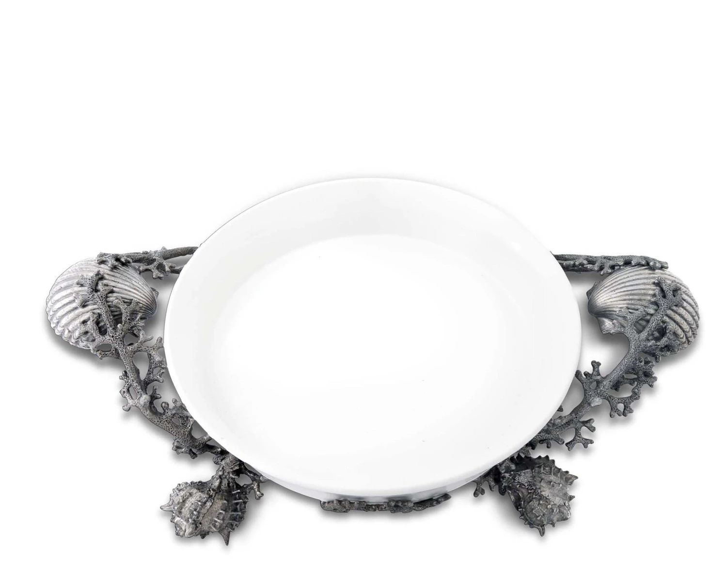 Vagabond House Pewter Marine Life Casserole Server 1 Vagabond House Pewter Marine Life Casserole Server