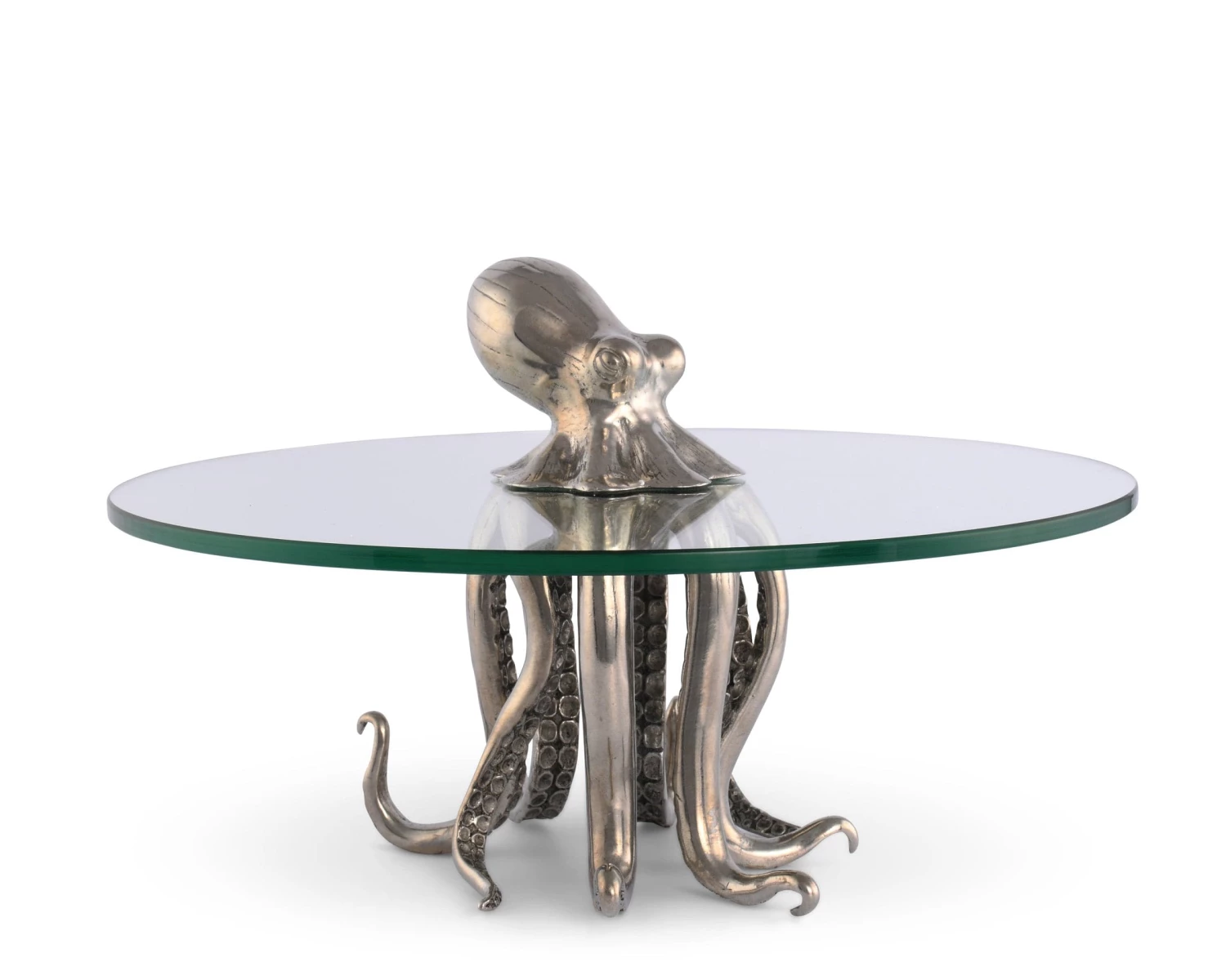 Vagabond House Pewter Octopus Dessert Stand - SM 2 Vagabond House Pewter Octopus Dessert Stand - SM