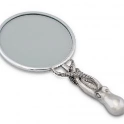 Vagabond House Sea And Shore Pewter Octopus Handle Magnifier 4 Inches