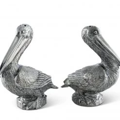 Vagabond House Pewter Pelicans Salt & Pepper Set