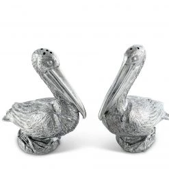 Vagabond House Pewter Pelicans Salt & Pepper Set
