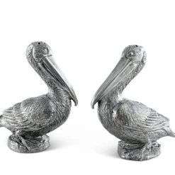 Vagabond House Pewter Pelicans Salt & Pepper Set