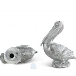 Vagabond House Pewter Pelicans Salt & Pepper Set