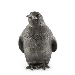 Vagabond House Pewter Penguin Ice Bucket Sea And Shore