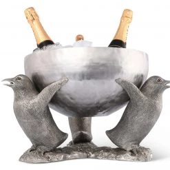 Vagabond House Pewter Penguin Ice Tub Sea And Shore
