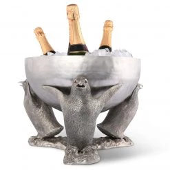 Vagabond House Pewter Penguin Ice Tub Sea And Shore