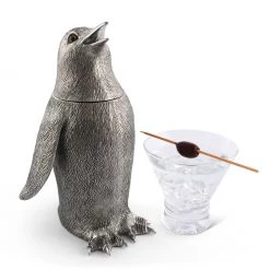 Vagabond House Sea And Shore Pewter Penguin Shaker
