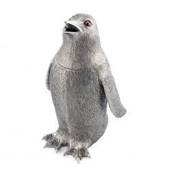 Vagabond House Sea And Shore Pewter Penguin Shaker