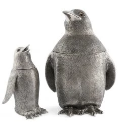 Vagabond House Sea And Shore Pewter Penguin Shaker