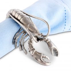 Vagabond House Sea And Shore Pewter Prawn Napkin Ring