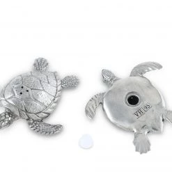 Vagabond House Pewter Sea Turtles Salt & Pepper Set