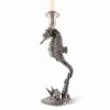 Vagabond House Pewter Seahorse Candlestick