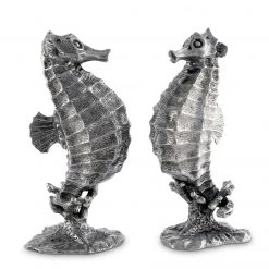 Vagabond House Pewter Seahorses Salt & Pepper Set