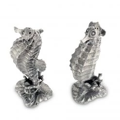 Vagabond House Pewter Seahorses Salt & Pepper Set