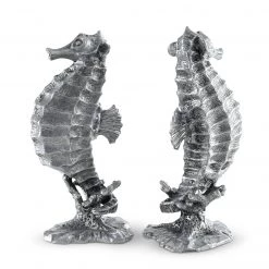 Vagabond House Pewter Seahorses Salt & Pepper Set