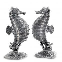 Vagabond House Pewter Seahorses Salt & Pepper Set