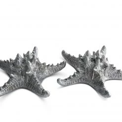 Vagabond House Pewter Star Fish Salt & Pepper Set Sea And Shore