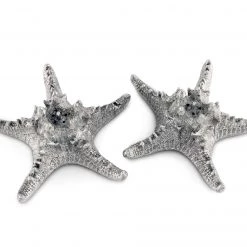 Vagabond House Pewter Star Fish Salt & Pepper Set Sea And Shore