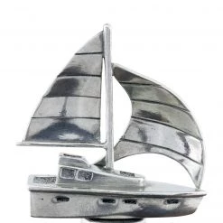 Vagabond House Sea And Shore Sail Boat Stoneware Canister