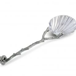 Vagabond House Scallop Shell Coral Serving Spoon