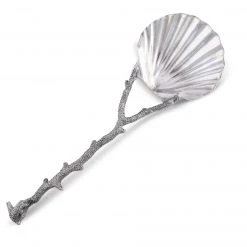 Vagabond House Scallop Shell Coral Serving Spoon 6 Vagabond House Scallop Shell Coral Serving Spoon
