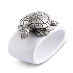 Vagabond House Sea Turtle Stoneware Napkin Ring