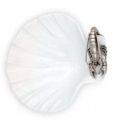 Vagabond House Sea And Shore Shrimp Porcelain Shell Plate