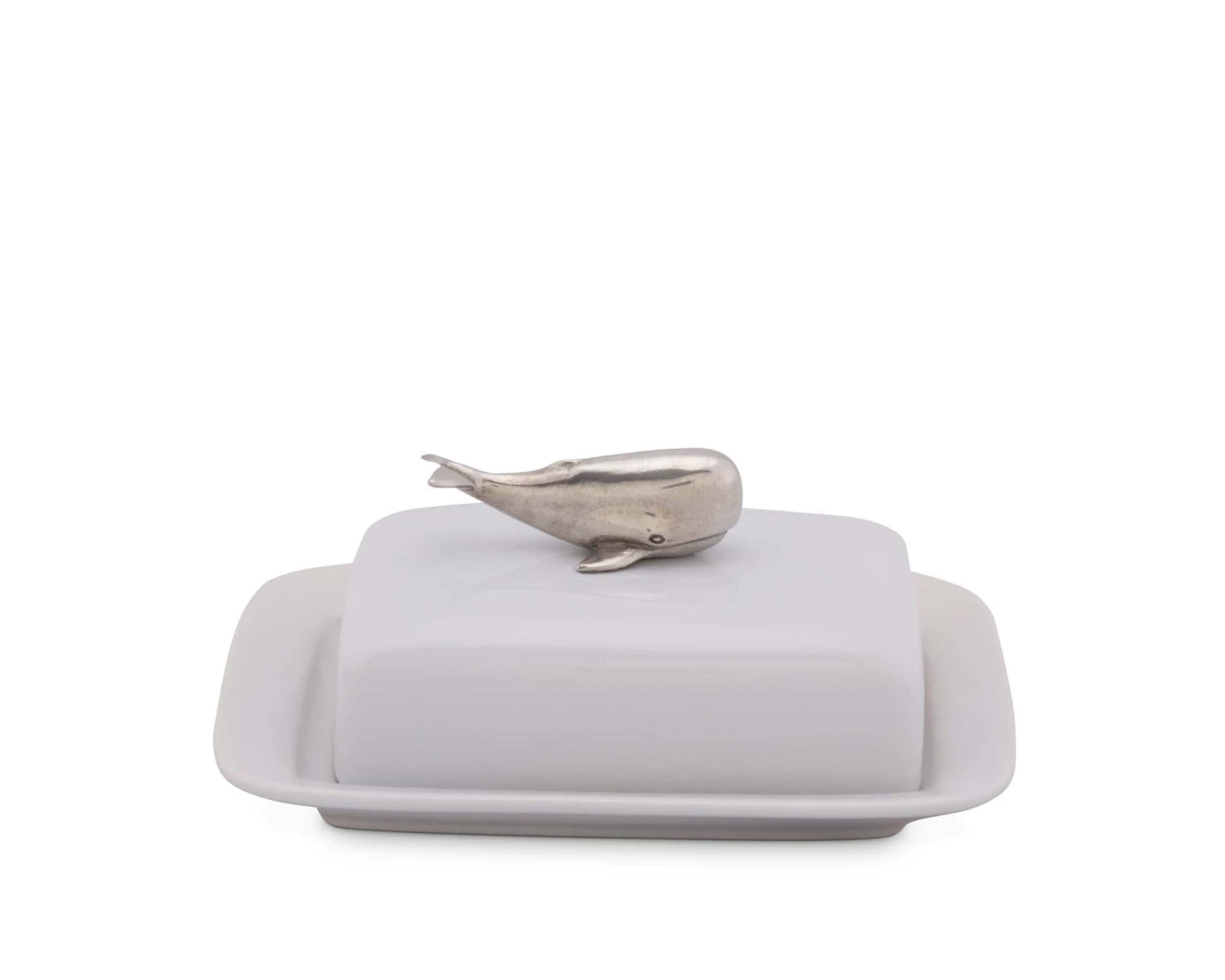 Vagabond House Whale Stoneware Butter Dish 2 Vagabond House Whale Stoneware Butter Dish