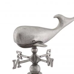 Vagabond House Sea And Shore Whale Weathervane Stoneware Canister