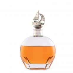Vagabond House Sea And Shore Sail Boat Liquor Decanters