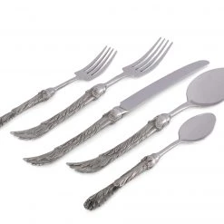 Vagabond House Avian Pattern Stainless Place Setting Song Bird