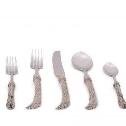 Vagabond House Avian Pattern Stainless Place Setting Song Bird