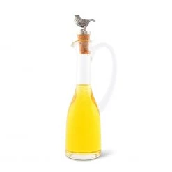 Vagabond House Cruet Bottle With Song Bird Cork Stopper