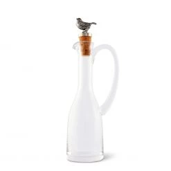 Vagabond House Cruet Bottle With Song Bird Cork Stopper
