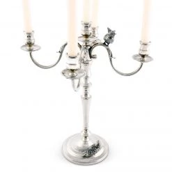 Vagabond House Five Taper Pewter Song Bird Candelabrum