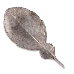 Vagabond House Song Bird Pewter Feather Of Icarus Tray