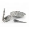 Vagabond House Pewter Peacock Salt Cellar