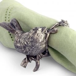 Vagabond House Pewter Song Bird Napkin Ring