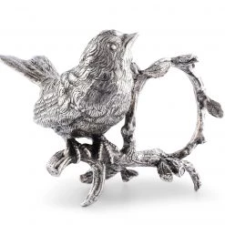 Vagabond House Pewter Song Bird Napkin Ring