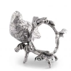 Vagabond House Pewter Song Bird Napkin Ring