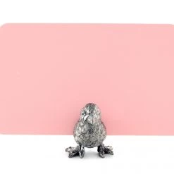 Vagabond House Sales 2022 21 Vagabond House Pewter Song Bird Place Card Holder