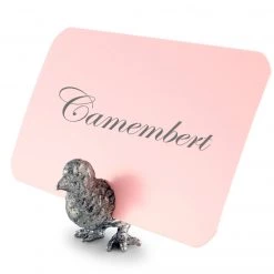 Vagabond House Pewter Song Bird Place Card Holder