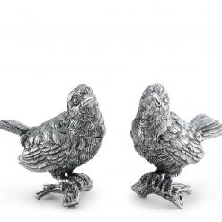 Vagabond House Pewter Song Birds Salt & Pepper Set