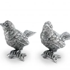 Vagabond House Pewter Song Birds Salt & Pepper Set